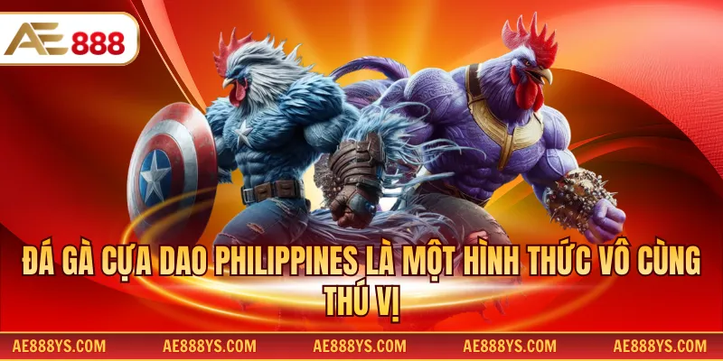 Đá gà cựa dao Philippines là một hình thức vô cùng thú vị